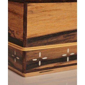 作家物　指物黒柿短冊箱　S2664 