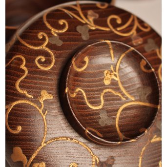 素生地唐草模様　御祝椀10客　S2670 