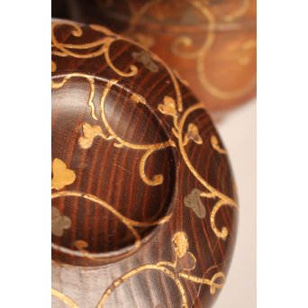 素生地唐草模様　御祝椀10客　S2670 