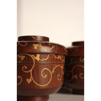 素生地唐草模様　御祝椀10客　S2670 