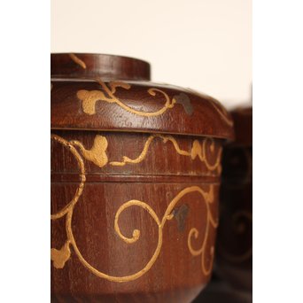 素生地唐草模様　御祝椀10客　S2670 