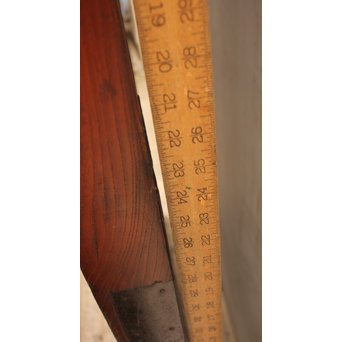 鉄尽総欅格子蔵戸　W439Y 