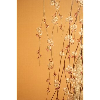 明治刺繍工芸 衝立屏風　S2678 