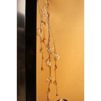 明治刺繍工芸 衝立屏風　S2678 