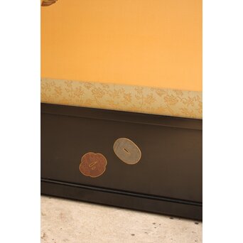 明治刺繍工芸 衝立屏風　S2678 