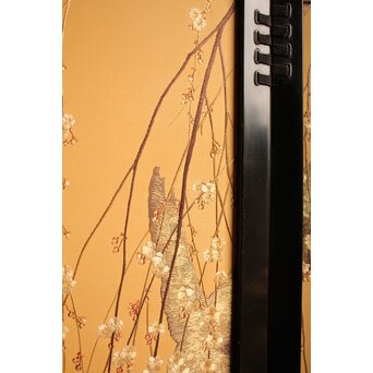 明治刺繍工芸 衝立屏風　S2678 