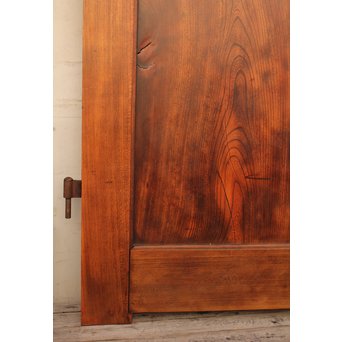 超特大欅一枚板　総欅門扉2枚1組　W445 