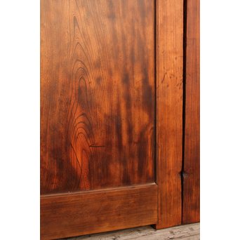 超特大欅一枚板　総欅門扉2枚1組　W445 