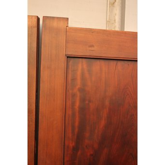 超特大欅一枚板　総欅門扉2枚1組　W445 