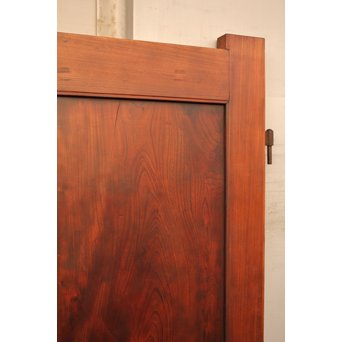 超特大欅一枚板　総欅門扉2枚1組　W445 