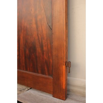 超特大欅一枚板　総欅門扉2枚1組　W445 