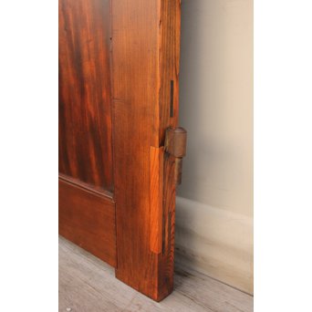 超特大欅一枚板　総欅門扉2枚1組　W445 