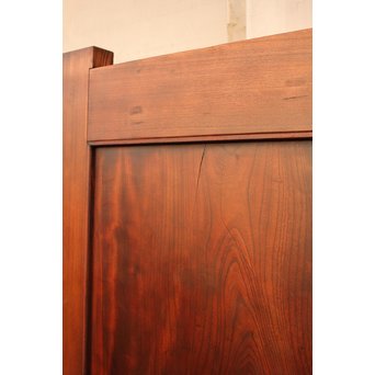 超特大欅一枚板　総欅門扉2枚1組　W445 