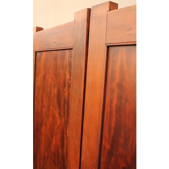 超特大欅一枚板　総欅門扉2枚1組　W445 