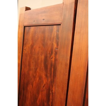 超特大欅一枚板　総欅門扉2枚1組　W445 