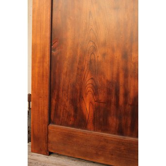 超特大欅一枚板　総欅門扉2枚1組　W445 