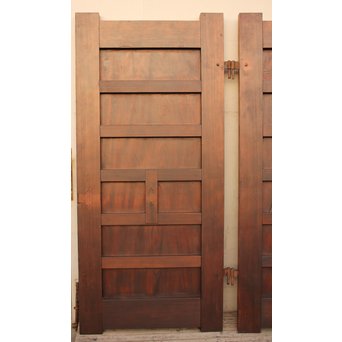 超特大欅一枚板　総欅門扉2枚1組　W445 