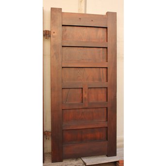 超特大欅一枚板　総欅門扉2枚1組　W445 