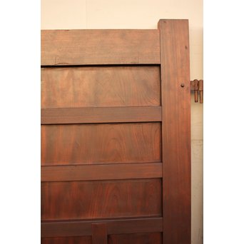 超特大欅一枚板　総欅門扉2枚1組　W445 