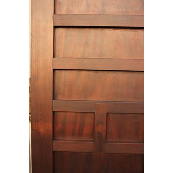 超特大欅一枚板　総欅門扉2枚1組　W445 