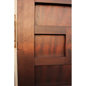 超特大欅一枚板　総欅門扉2枚1組　W445 