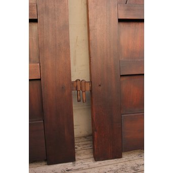 超特大欅一枚板　総欅門扉2枚1組　W445 