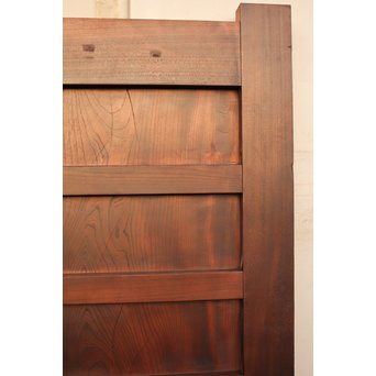 超特大欅一枚板　総欅門扉2枚1組　W445 