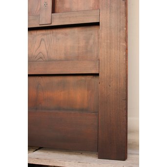 超特大欅一枚板　総欅門扉2枚1組　W445 