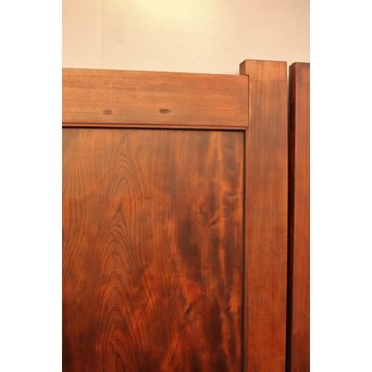 超特大欅一枚板　総欅門扉2枚1組　W445 