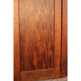 超特大欅一枚板　総欅門扉2枚1組　W445 