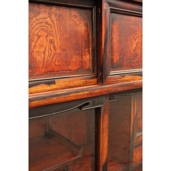 上杢欅と黒柿の茶箪笥　I374 