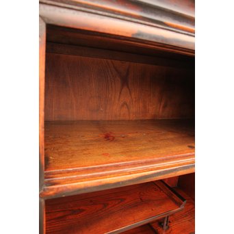 上杢欅と黒柿の茶箪笥　I374 