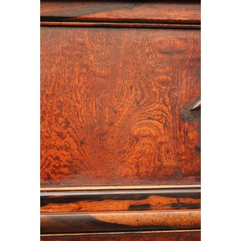 上杢欅と黒柿の茶箪笥　I374 