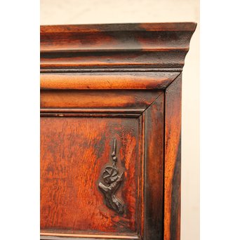 上杢欅と黒柿の茶箪笥　I374 