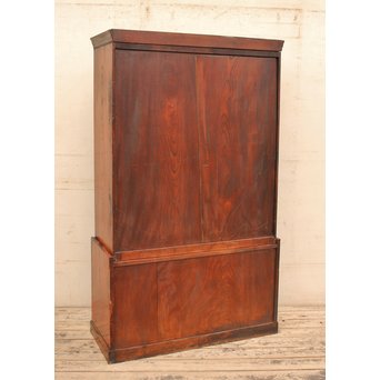 上杢欅と黒柿の茶箪笥　I374 