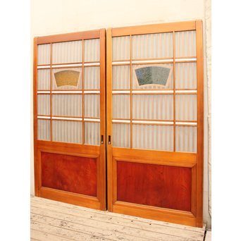 上手細分化色ガラス建具　2枚1組　GD892 