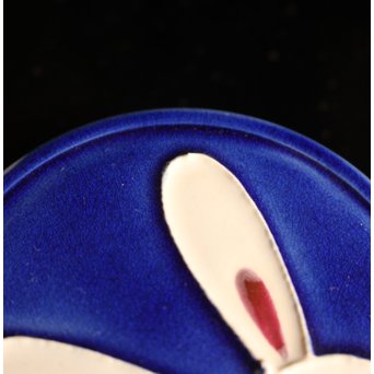 永楽善五郎造　兎交趾焼香合　K248 