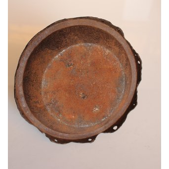 13代人間国宝鈴木盛久造　直筆手紙付　霊芝蓋虫食羽茶釜　K252 