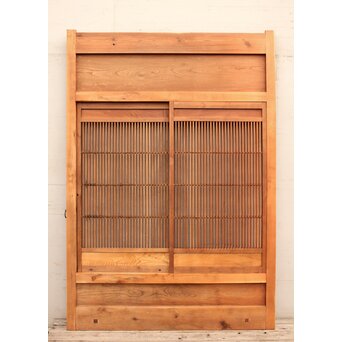 欅使いの格子くぐり戸　W457YD