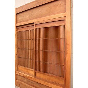 欅使いの格子くぐり戸　W457YD 