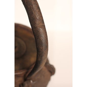 大国造底印有　饕餮紋鉄瓶　K260 