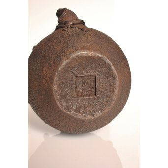 大国造底印有　饕餮紋鉄瓶　K260 