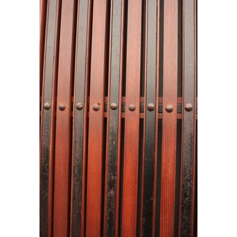 大型総欅重量級格子蔵戸　W462 