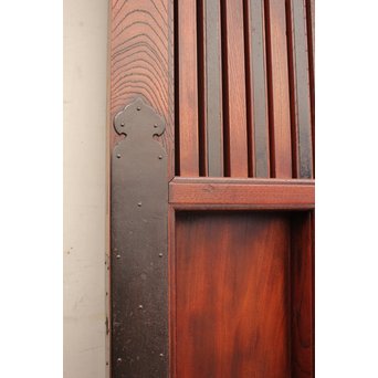 大型総欅重量級格子蔵戸　W462 