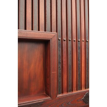 大型総欅重量級格子蔵戸　W462 