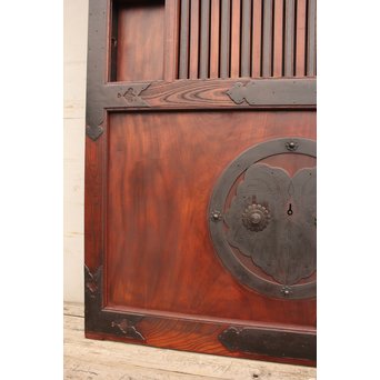 大型総欅重量級格子蔵戸　W462 