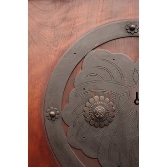 大型総欅重量級格子蔵戸　W462 