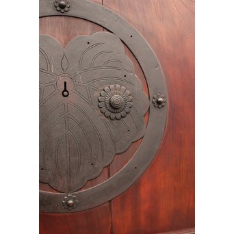 大型総欅重量級格子蔵戸　W462 