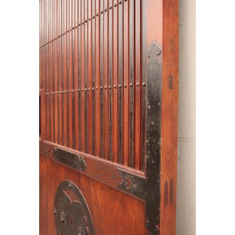 大型総欅重量級格子蔵戸　W462 