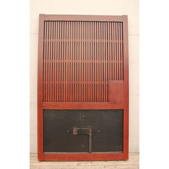 大型総欅重量級格子蔵戸　W462 